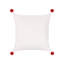 White and Green Square Throw Cushion