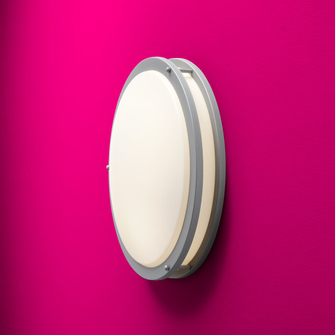 Oracle Acrylic Flush Mount, Graphite