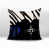 Navy Blue/Black/Off-White Abstract