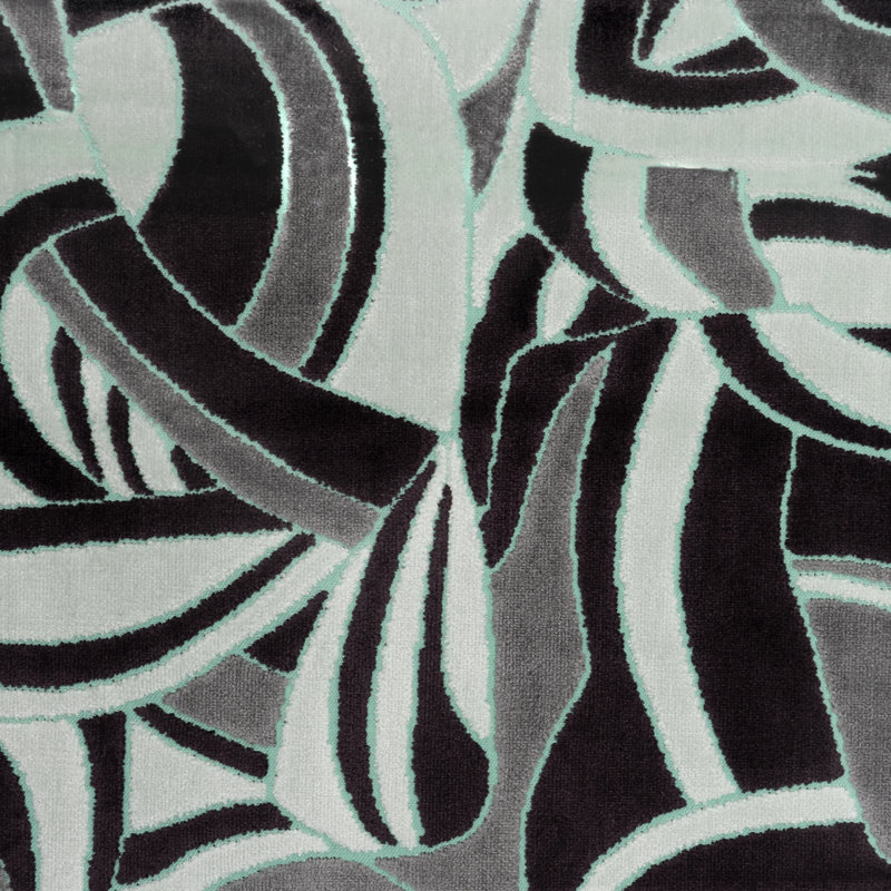 Tissu d'ameublement en velours Brubeck, Menthe Modsquad