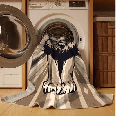 Tapis chic et luxueux lavable à la machine Palvinder