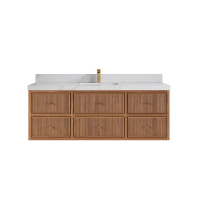 60'' Single Bathroom Vanity with Quartz Top