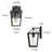 Daxson 1-Light Outdoor Wall Lantern Modern Black