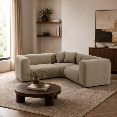 3 Seater Velvet Sectional