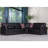PrimeNest NimbusFlow Collection Upholstered Convertible Sectional with Storage
