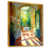 Toile avec cadre flottant or