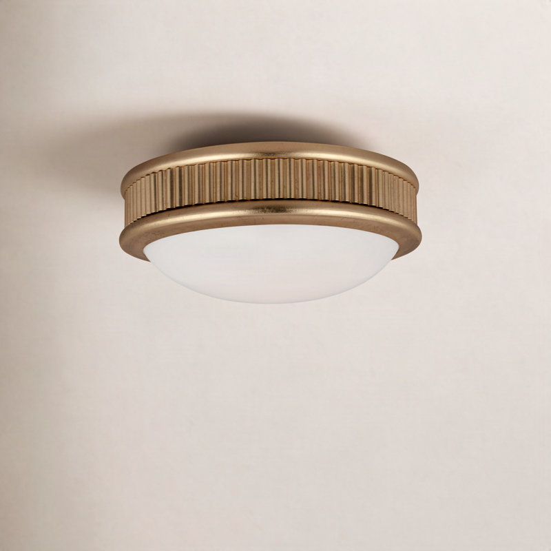 Ritz Flush Mount, Gild, 3" H x 8" W x 8" D