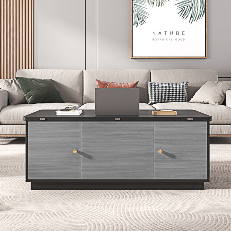 Multi-functional Extendable Lift-top Coffee Table with Storage