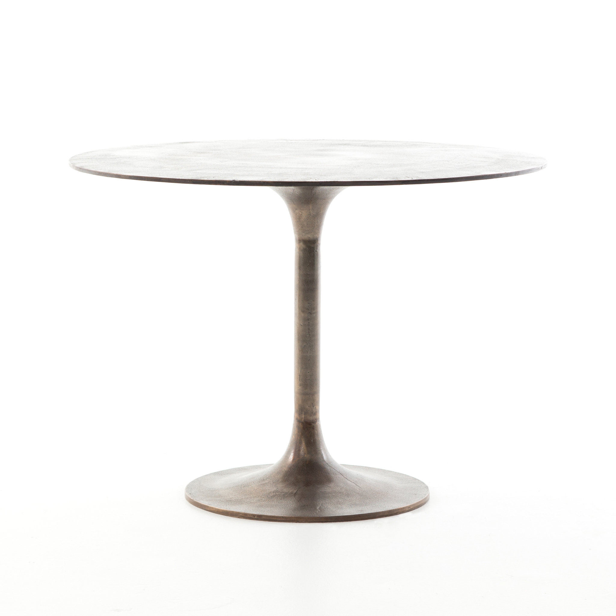 17 Stories Round Metal Dining Table Wayfair