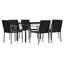 Ensemble repas rectangulaire avec coussins Cecely-88568290-88568293-94196024