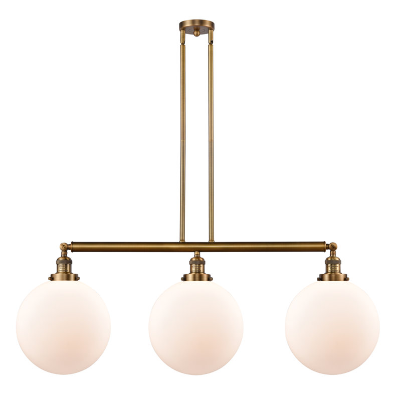 Penman 3 - Light Kitchen Island Pendant, LED, Clear, Matte Black