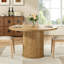Table de salle à manger ronde pour 4 personnes, petite table de salle à manger avec plateau en bois et base en métal robuste, table de salle à manger ronde moderne pour salle à manger, assemblage facile-757992086