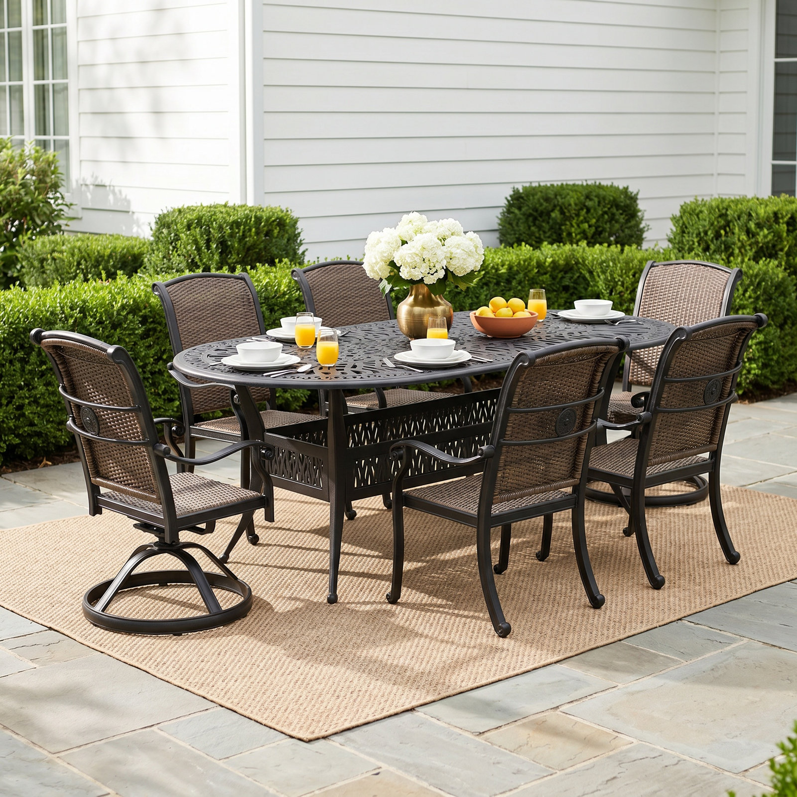 Brocken 87" Patio Dining Set