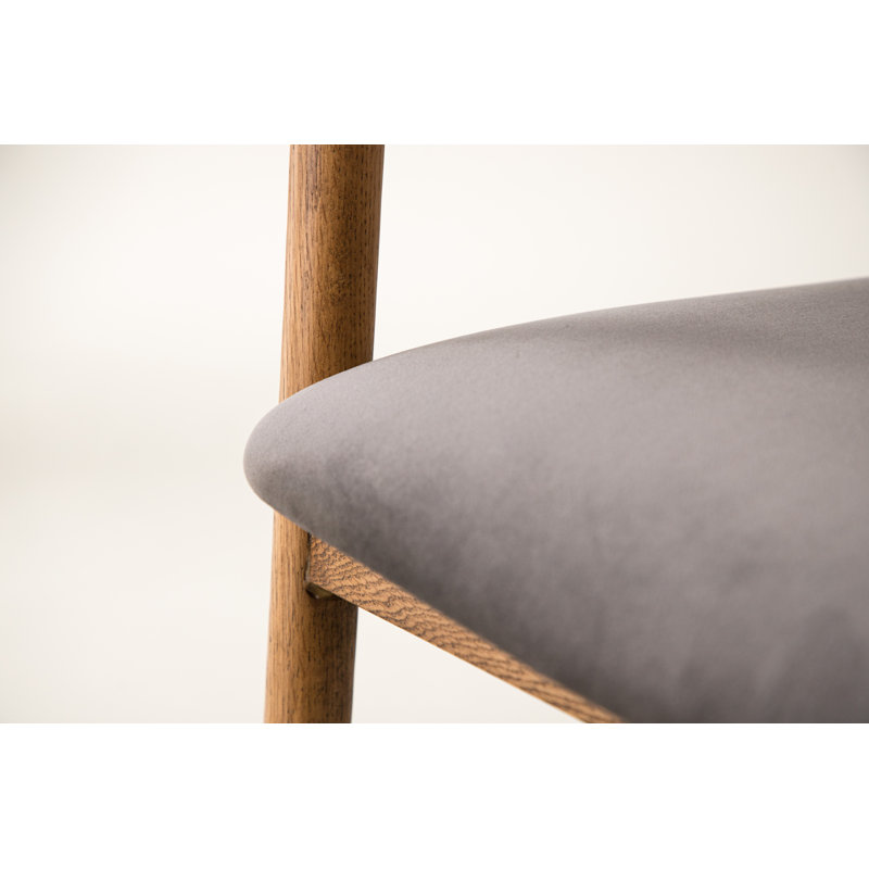 Ladetto 48cm H 100% Polyester Upholstered Wishbone Armchair