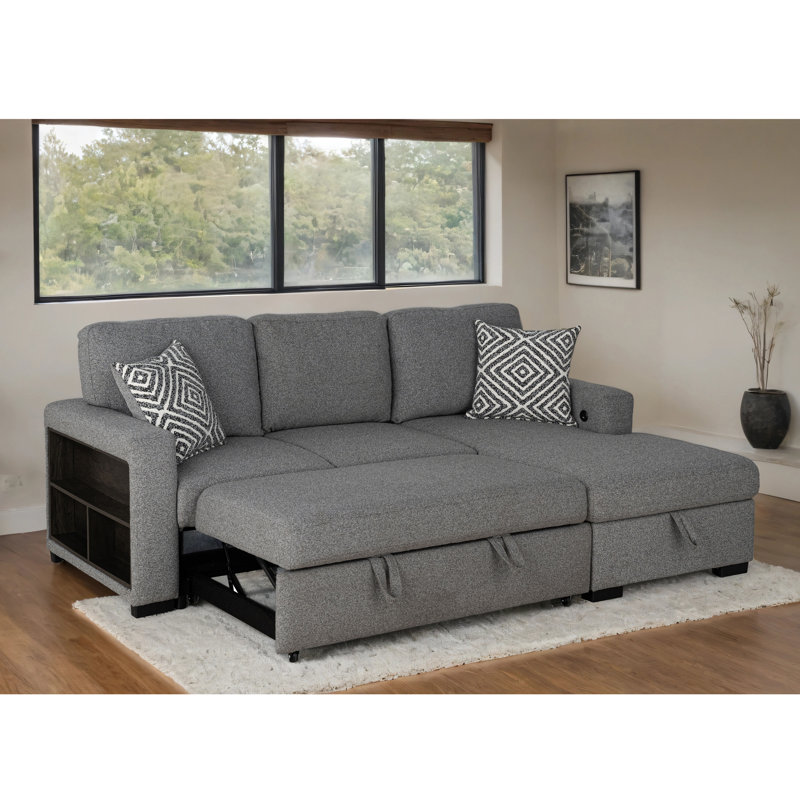 Loeffler Upholstered Sectional With Chaise, Right Hand Facing