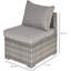 Gennett Wicker Outdoor Armless Lounge Chair-1912260440