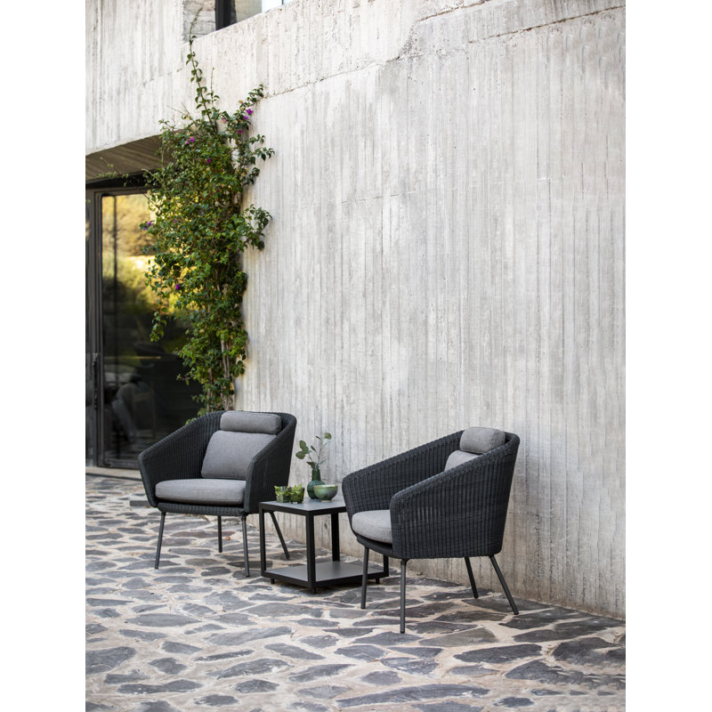 Level Outdoor Square Coffee Table, White, 31.1 W x 31.1" L x 16.6" H