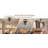 20" Geometric Molecular Caged Flush Mount Ceiling Fan with LED Light and Remote