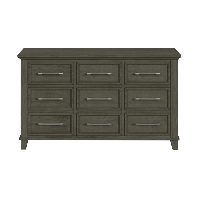 Commode 9 tiroirs Sneed, Gris