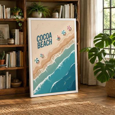 Cocoa Beach Coastal - Wrapped Canvas