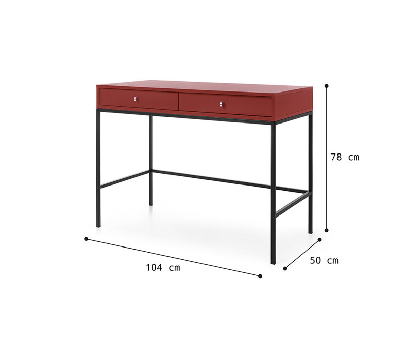 Hankey 104cm Console Table, Red wine