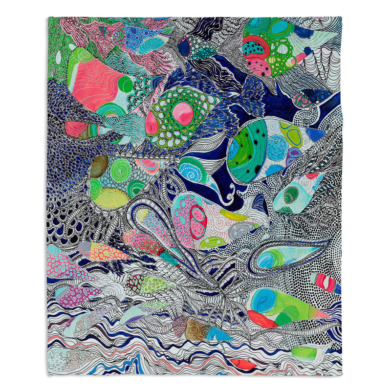  Jeté Coral Reef, l 68 po x L 80 po