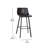 Brandy Upholstered Counter Stool with Metal Frame-88697086