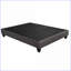 Twin XL Upholstered Platform Bed Frame, Dark Grey Linen Wood Base, No Box Spring Needed