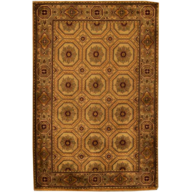 Hand-Knotted High-Quality Rust Area Rug
