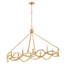 Leona eight-light oval chandelier