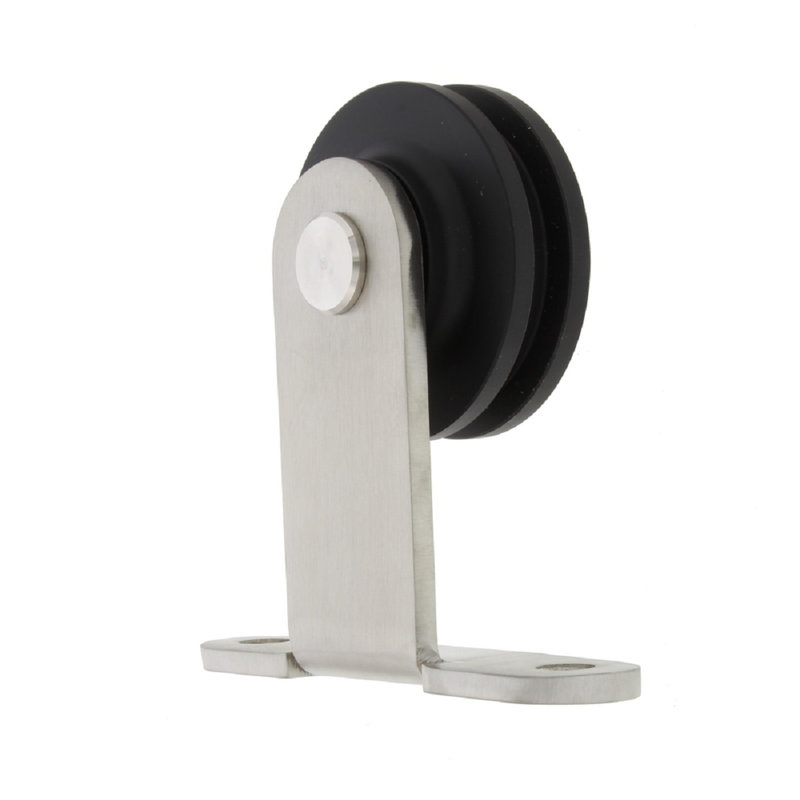 Stainless Steel Top Mount Barn Door Hardware Kit