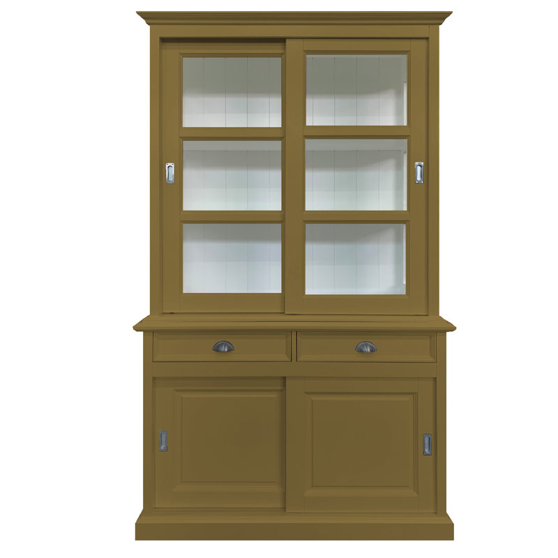 Babetta Display Cabinet, Green Brown