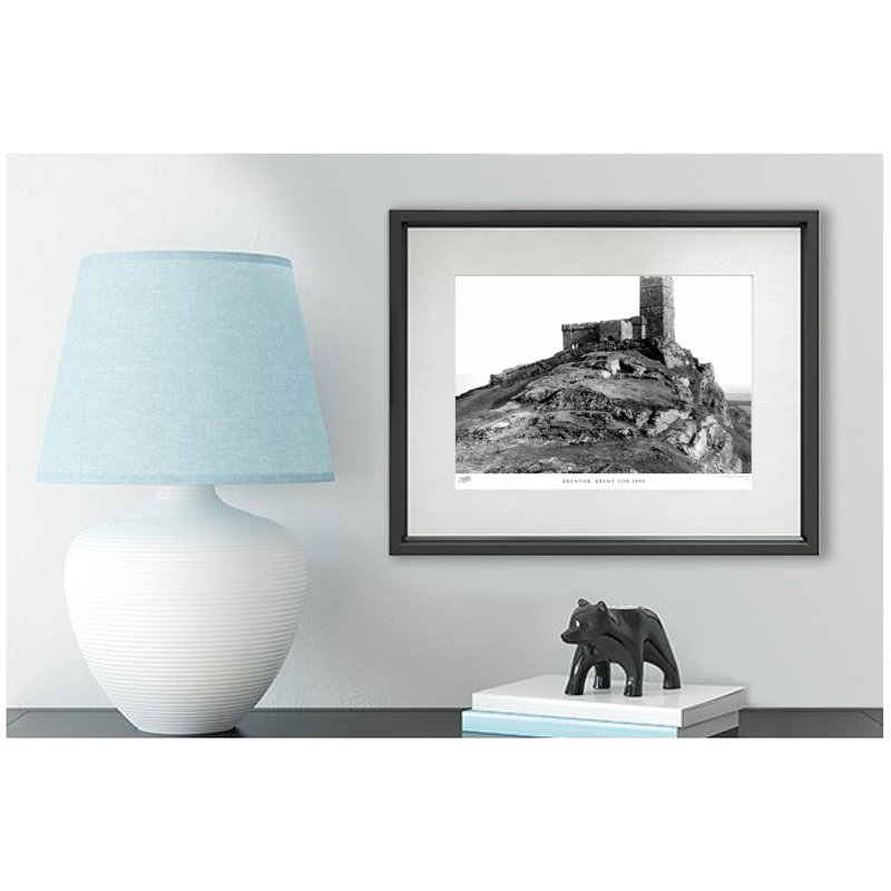 Brentor, Brent Tor 1890 - Single Picture Frame Print, 60cm H x 80cm W x 2.3cm D