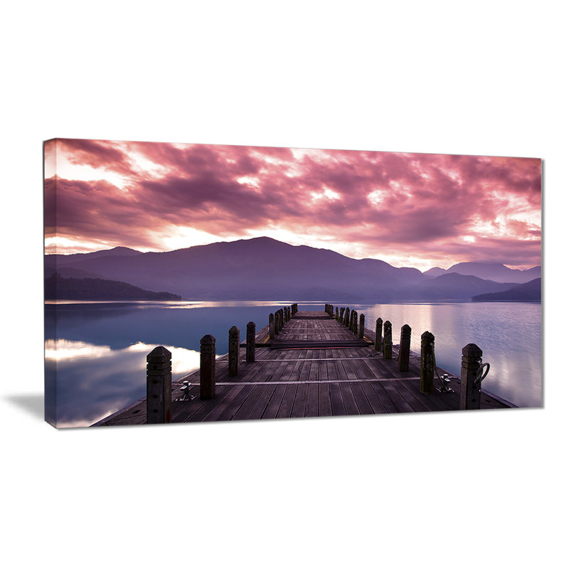 «Beautiful Spring Sea at Morning», photographie, H 16 po x l 32 po x P 1 po, Toile tendue