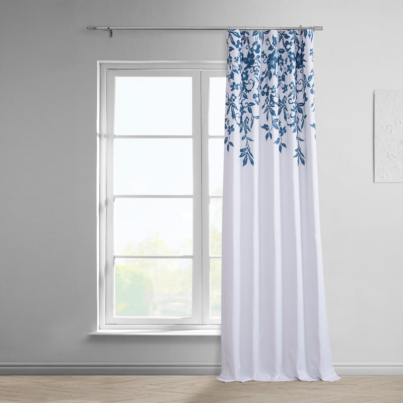 Rideaux obscurcissants en lin à imprimé simple Huntleigh pour chambre et salon, 50 po x 96 po
