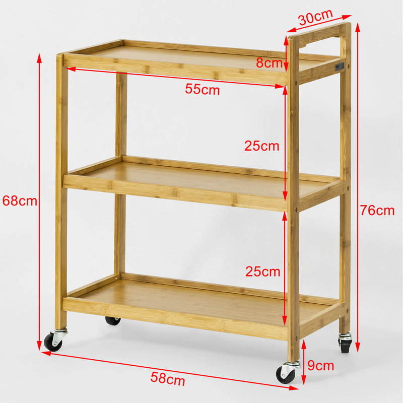 Coen Solid Wood Bar Cart