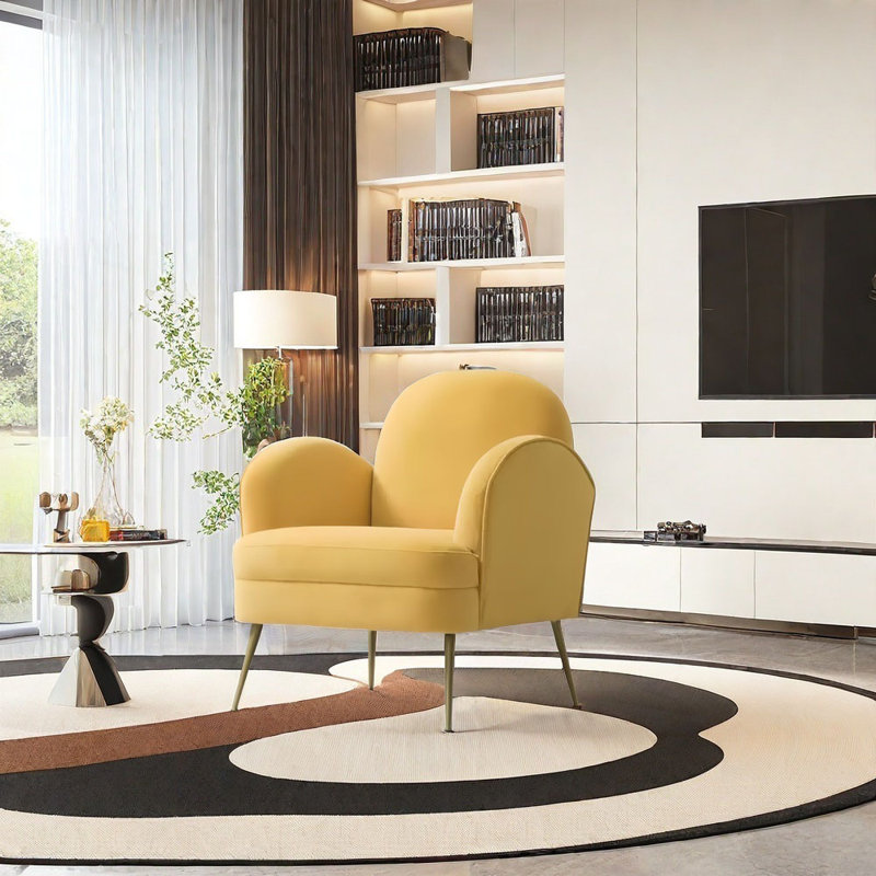 Canapé simple de luxe ins Light, Jaune