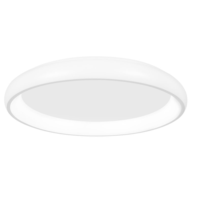 Acrylic LED Flush Mount, 9cm H x 41cm W x 41cm D, Dimmable, White