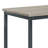 Grey And Black Rectangle Dining Table