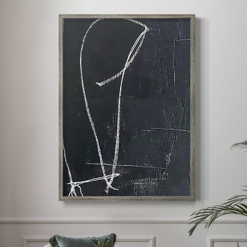 Série ABSTRACT DCV III, reproduction encadrée - bois massif, H 11 po x l 9 po