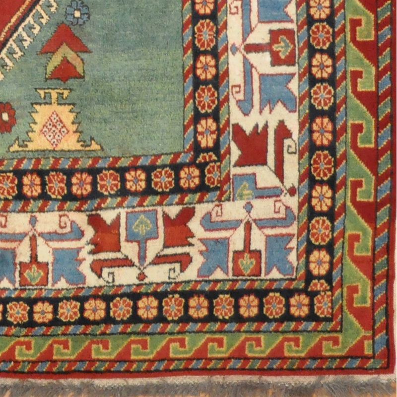 Tapis afghan en laine noué à la main Kazak