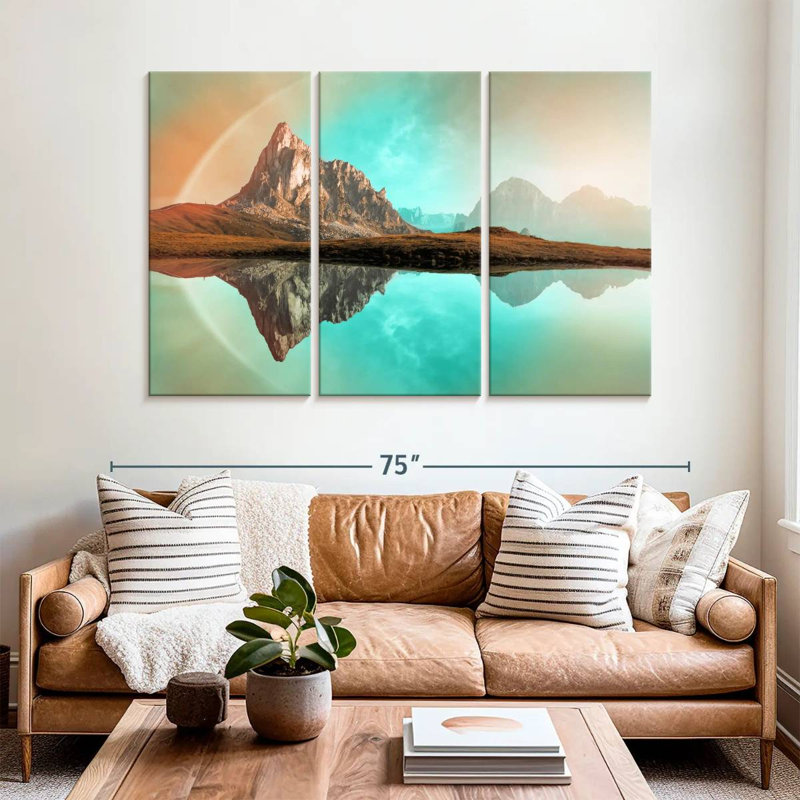 Alvord Giau Pass Lake Reflection, 42" H x 65" W