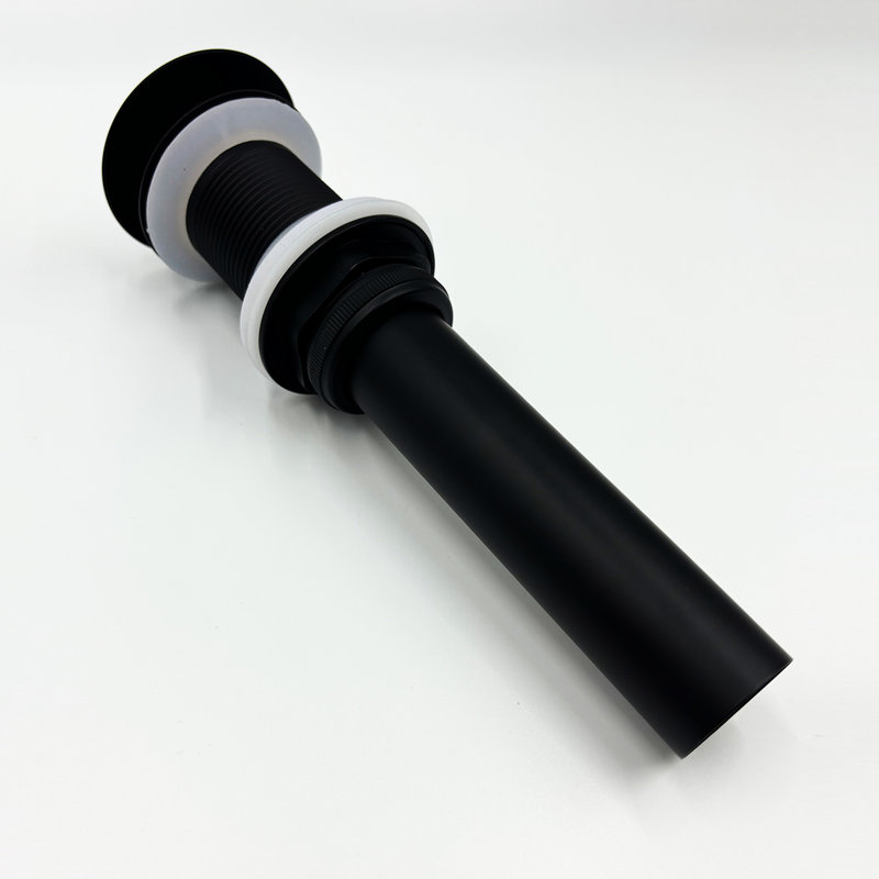 Wall Mounted Bathroom Sink Faucet, Matte Black With Pop-Up Drain  No Overflow . Two Cross Handles For Optimal Water Flow And Temperature Adjustment. Splash Aerator A Stable Supply. Brass Stainless