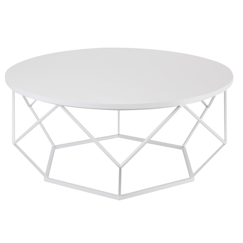 Frame Coffee Table, White, White