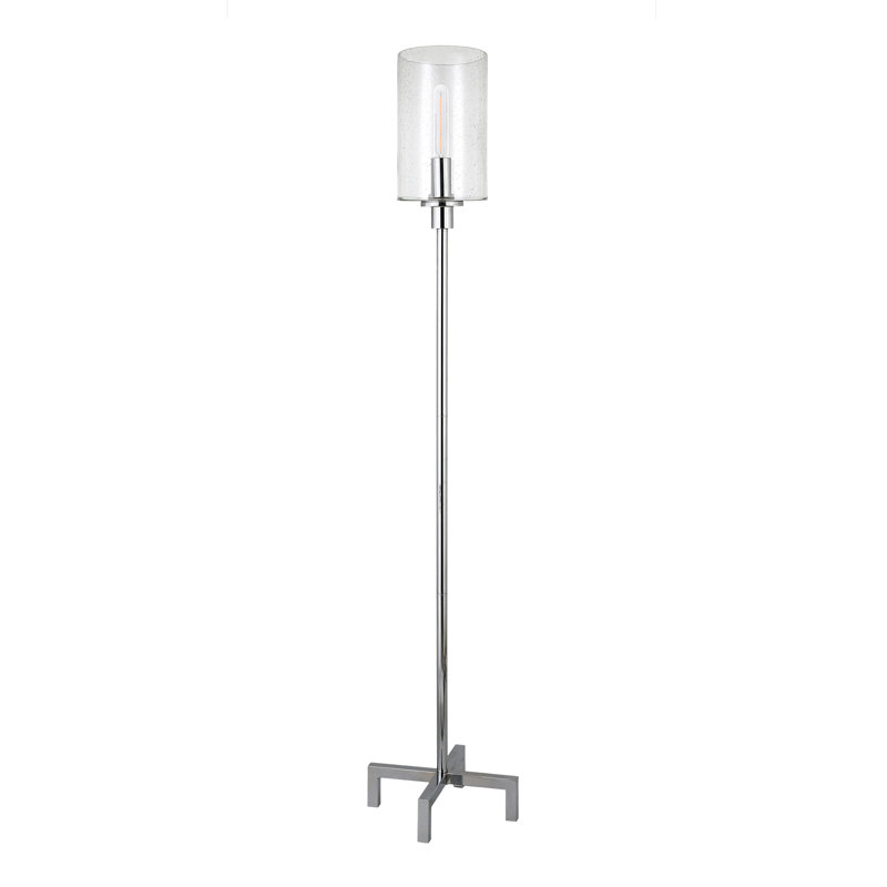 Panos 66.25'' Traditional Floor Lamp, Silver