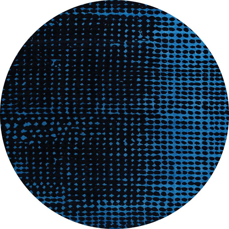 Abstract Indoor Rug, Round 5'