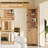 68" Tall Fluted Corner Cabinet For Bathroom, Modern Living Room & Kitchen - Adjustable Shelves, Space-saving Storage, Curved Profile Design-1336248853