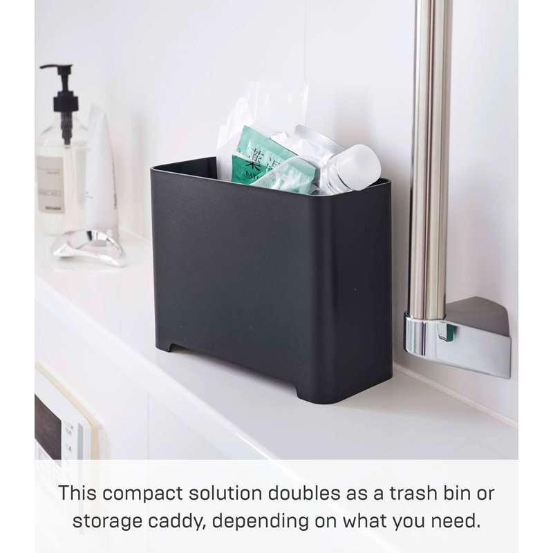 Black Self-Draining Bathroom Organizer for Kids