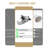 3 Rain Modes High Pressure 4-Inch Fixed Shower Head - 1.8 GPM, Easy Clean Nozzles, 1-Min Install