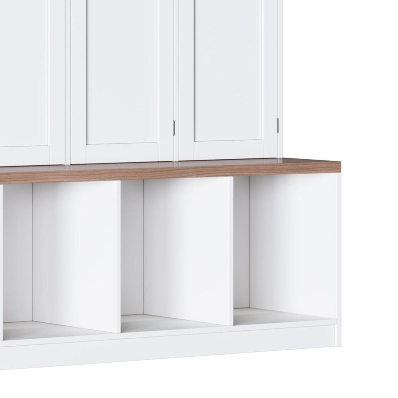 Hall Tree with 4 Hidden Hanging Hooks